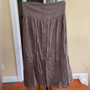 Natural life maxi skirt. Chocolate brown.
